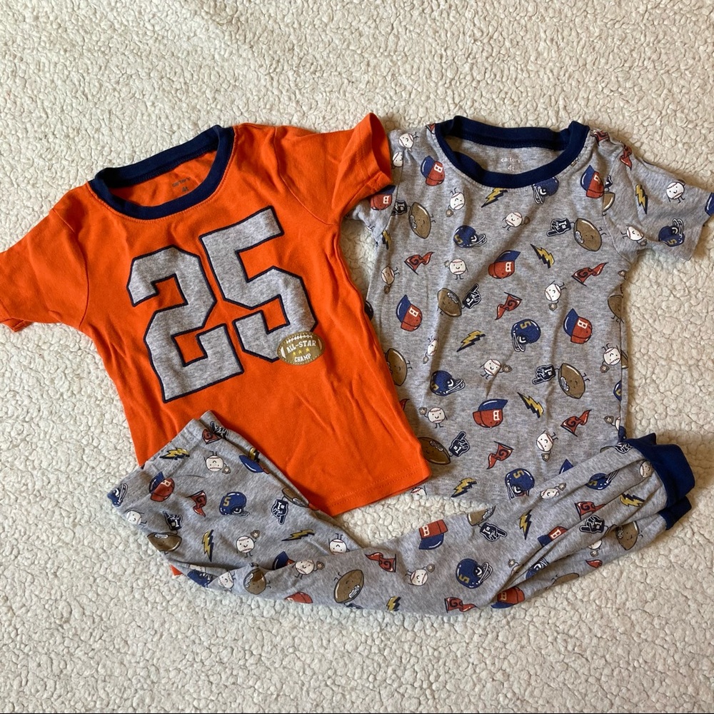 Sports themed pajama set